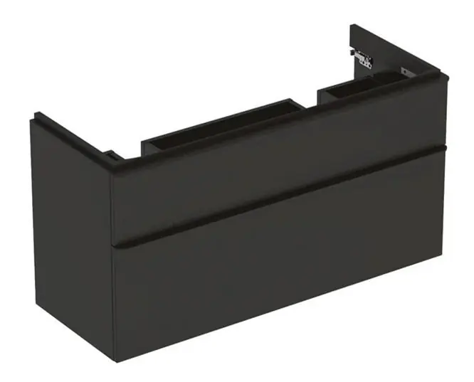 Gebert Smyle Square alsó szekrény dupla mosdóhoz 118.4x61.7x47cm, matt lakkozott láva 500.356.JK.1Geberit Kiárusítás