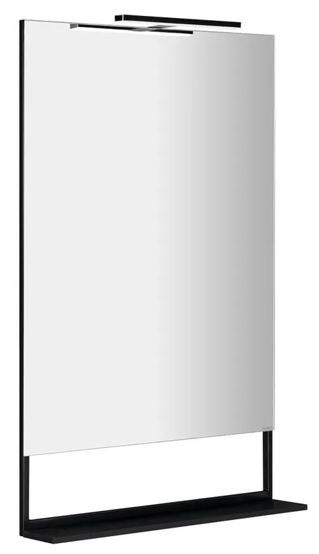 Expressz szállítás Sapho ERUPTA 60x95 cm tükör MDF polccal és LED világítással, matt fekete ERU310Sapho