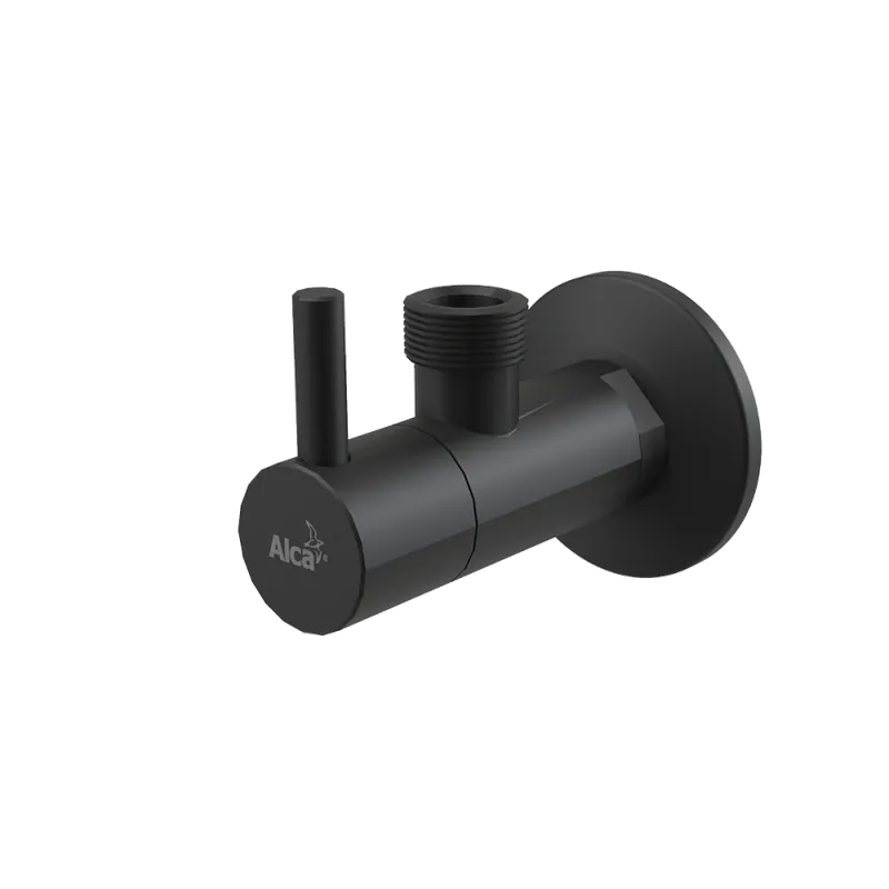 Kedvezmény ALCA (Alcaplast) ARV003-BLACK Sarokszelep szűrővel 1/2×1/2 kerek, feketeAlcaplast