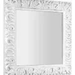 Sapho ZEEGRAS 90x90 cm tükör fa kerettel, fehér IN395Sapho Exkluzív ajánlat