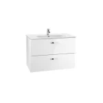 Roca Victoria Basic 80 cm fürdőszoba bútor mosdóval, fényes fehér A855852806Roca Azonnali szállítás