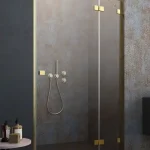 Újdonság Radaway Essenza Pro Gold DWJ 120 J zuhanyajtó, arany színű zsanér 10099120-09-01RRadaway