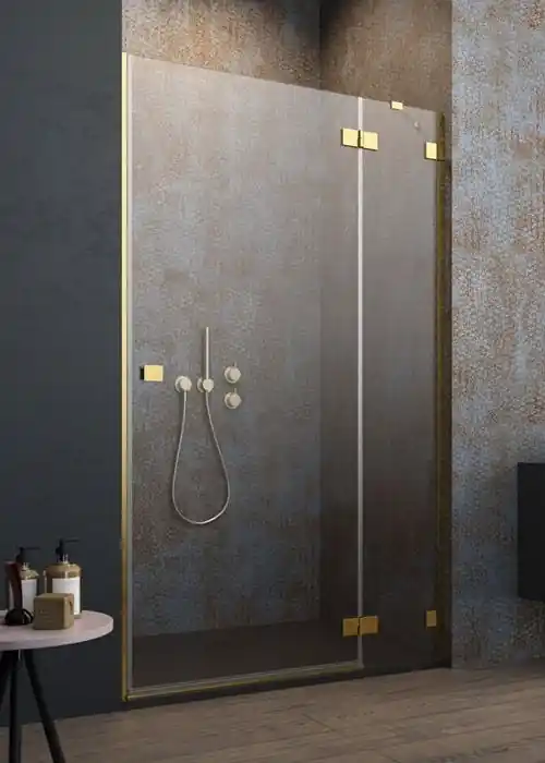 Újdonság Radaway Essenza Pro Gold DWJ 120 J zuhanyajtó, arany színű zsanér 10099120-09-01RRadaway