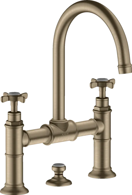 Biztonságos vásárlás Hansgrohe AXOR Montreux kétkaros felsőhidas mosdócsaptelep, szálcsiszolt nikkel 16510820Axor