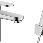 Végkiárusítás Hansgrohe Vernis Blend egykaros mosdócsaptelep 100, bidé kézizuhannyal és 160 cm-es zuhanytömlővel 71215000Hansgrohe