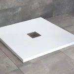 Azonnal elérhető Radaway Kios C 90x90 cm szögletes öntöttmárvány zuhanytálca, fehér KC9090-53Radaway