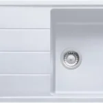 Legkelendőbb Franke Basis gránit mosogató 970x500 mm, fehér 114.0285.303Franke