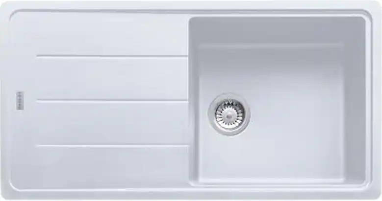Legkelendőbb Franke Basis gránit mosogató 970x500 mm, fehér 114.0285.303Franke