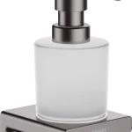 Csak ma Hansgrohe AddStoris folyékonyszappan adagoló, szálcsiszolt fekete króm 41745340Hansgrohe