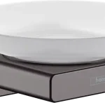 Legkelendőbb Hansgrohe AddStoris szappantartó, szálcsiszolt fekete króm 41746340Hansgrohe