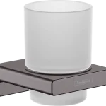 Expressz kézbesítés Hansgrohe AddStoris fogkefe tartó pohár, szálcsiszolt fekete króm 41749340Hansgrohe