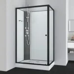 Korlátozott ajánlat Sanotechnik VIVA 1 hidromasszázs zuhanykabin 80x120, aszimmetrikus, fekete PS19BSanotechnik