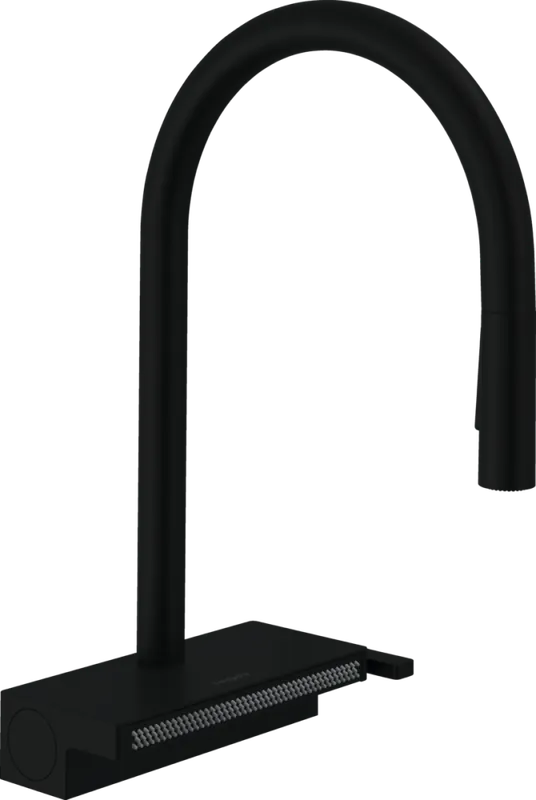 Biztonságos vásárlás Hansgrohe Aquno Select M81 egykaros konyhai csaptelep 170, kihúzható fejjel, 3jet matt fekete 73837670Hansgrohe
