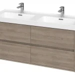 Biztonságos fizetés Cersanit Crea 120 fürdőszobai alsószekrény (mosdó nélkül), tölgy S931-003Cersanit