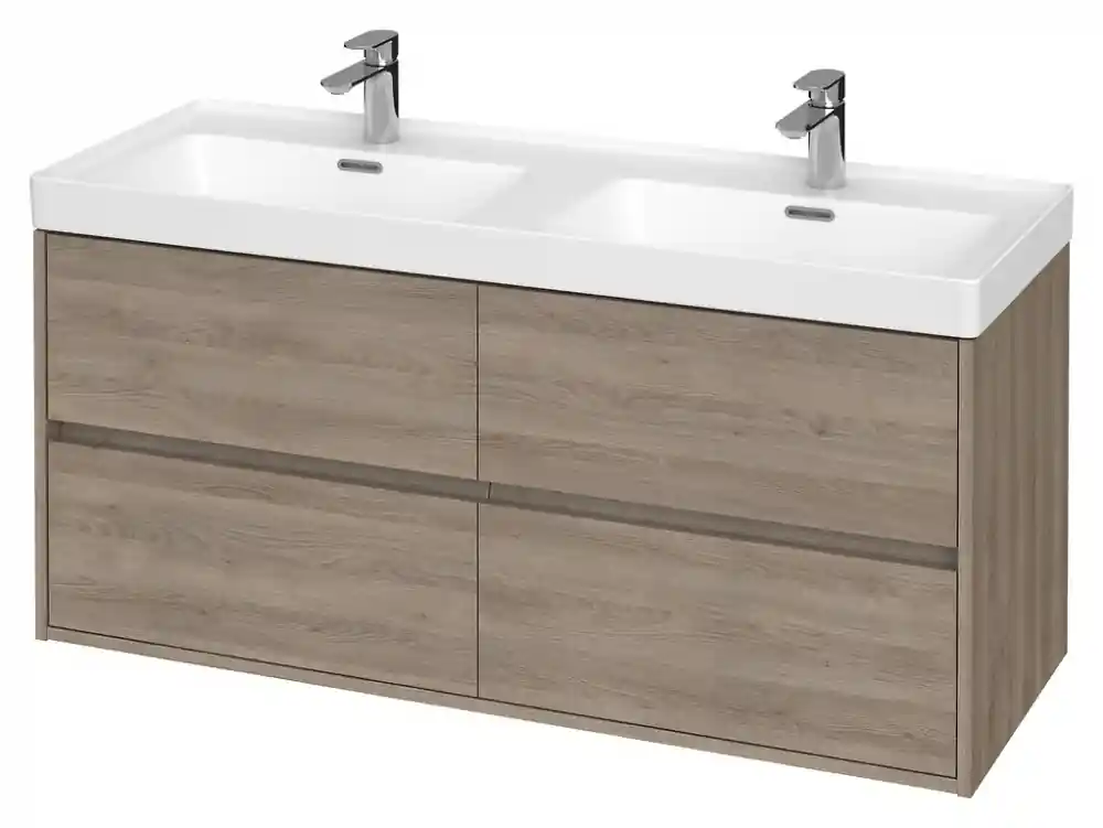 Biztonságos fizetés Cersanit Crea 120 fürdőszobai alsószekrény (mosdó nélkül), tölgy S931-003Cersanit