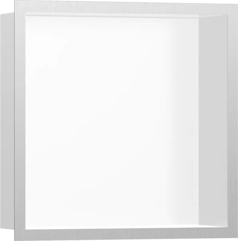 Hansgrohe XtraStoris Individual Falfülke matt fehér színben, rozsdamentes acél design kerettel 30 x 30 x 10 cm 56099800Hansgrohe Vedd meg most