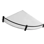 Roltechnik 20x20 cm sarok üvegpolc, matt fekete, satinato (matt) üveg 06229955Roltechnik Árengedmény
