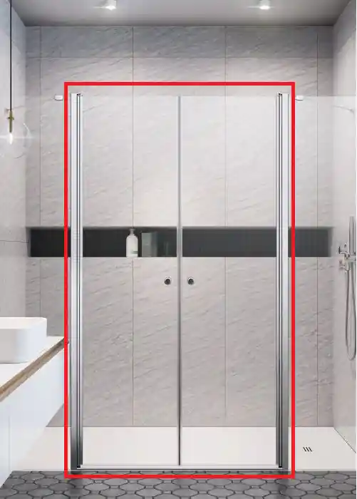 Radaway Eos DWD II 770 (kétrészes nyílóajtó - NEM komplett termék) zuhanyajtó 13799770-01-01Radaway Olcsóbb