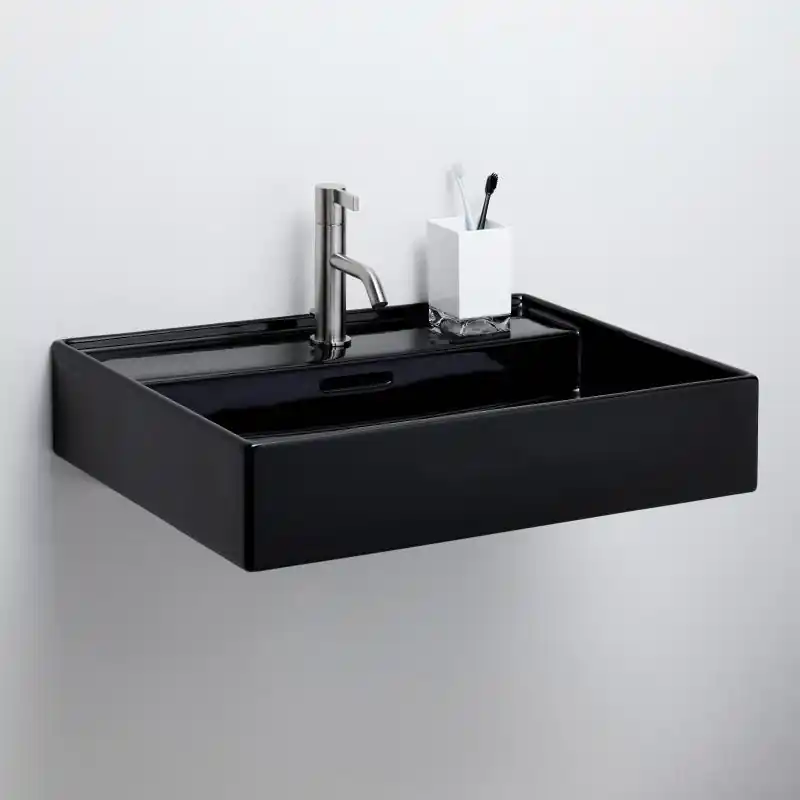 Laufen KARTELL BY LAUFEN 50x46 cm mosdó fényes fekete H8103320201041Laufen Utolsó esély