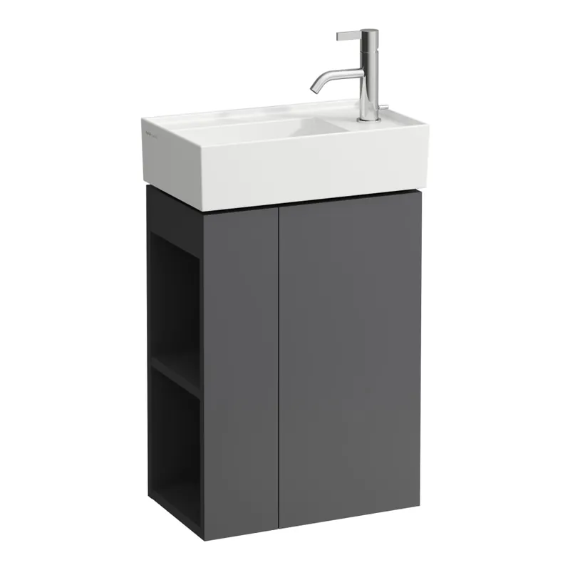 Laufen KARTELL BY LAUFEN szekrény H815334 mosdóhoz jobb zsanérral pala szürke H4075180336421Laufen Outlet