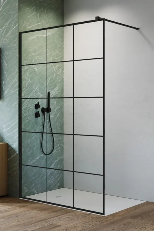 Radaway Nes Black Walk-in II Factory zuhanyfal 90 cm 10013090-54-55Radaway Azonnal elérhető