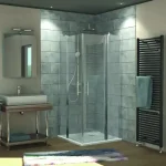HSK New Style zuhanykabin króm profil, átlátszó üveg 90x90 cm 1425018.41.50HSK Kedvezményes ár