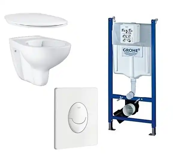 Grohe Rapid SL Projekt falsík alatti wc tartály komplett szett SZP-GR16 (38840000, 38505SH0, 39427000, 39493000)Grohe Vásárlói kedvenc