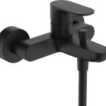 Árcsökkenés Hansgrohe Rebris S kádtöltő 2 átfolyási mennyiséggel, matt fekete 72443670Hansgrohe
