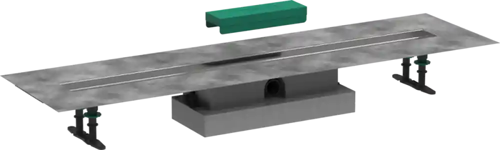 Hansgrohe uBox universal Teljes szett lapos telepítéshez- 100 cm, zuhanylefolyó készlethez 56020180Hansgrohe Prémium