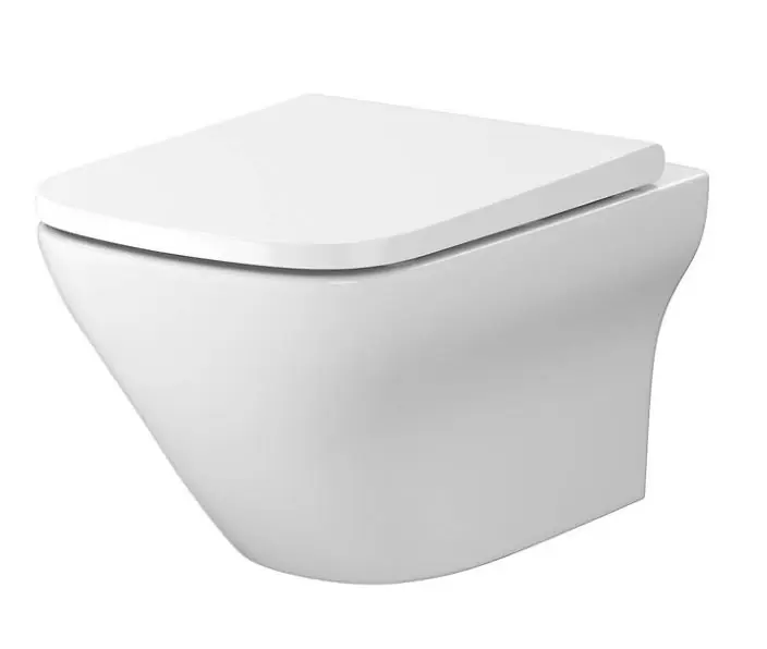 Cersanit Larga szögletes perem nélküli fali wc, ülőkével S701-473Cersanit Szuper ajánlat