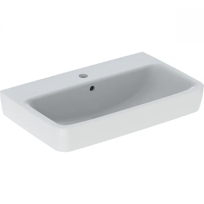 Vedd meg most Geberit Selnova Compact mosdó 65x40cm, csaplyuk középen, túlfolyóval 501.890.00.1Geberit