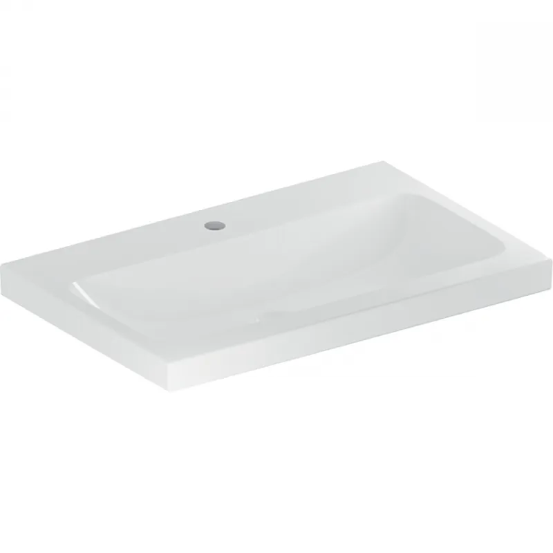 Gyors kiszállítás Geberit iCon Light mosdó, 75x48cm, csaplyukkal, túlfolyó nélkül, fehér 501.835.00.5Geberit