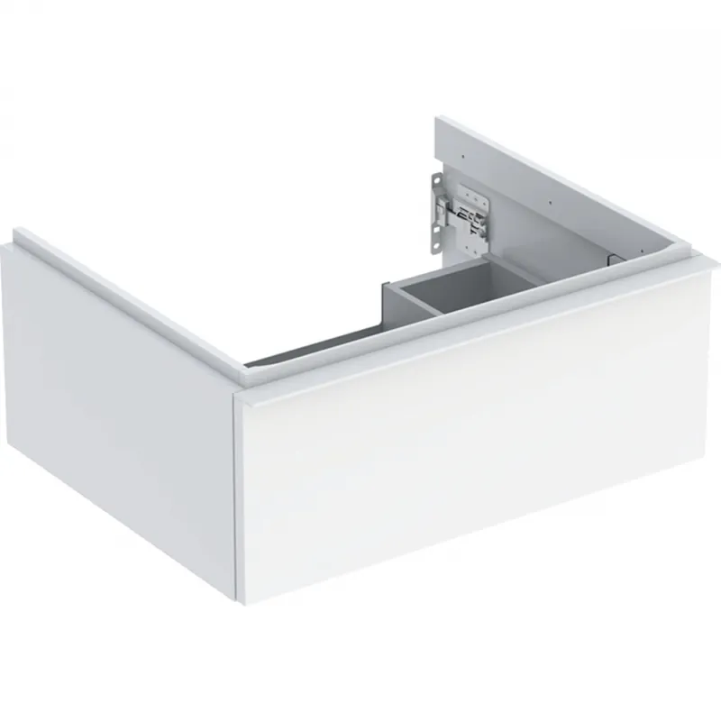 Geberit iCon alsó szekrény mosdóhoz, egy fiókkal, 59.2x24.7x47.6cm, fehér/magasfényű bevonat, fehér/matt porbevonatos 502.310.01.1Geberit Kedvezmény