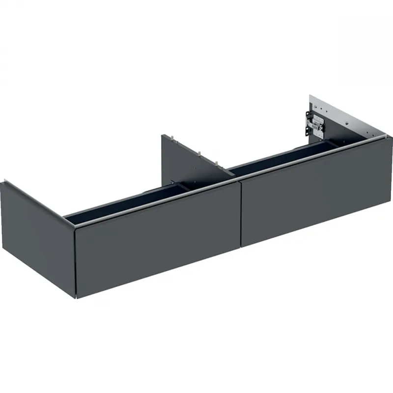 Geberit ONE alsó szekrény mosdóhoz, két fiókkal, 135x26.6x47cm, matt-fekete 505.076.00.8Geberit Bestseller