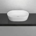 Végkiárusítás Villeroy & Boch Architectura 60x40 cm ráültethető mosdó túlfolyó nélkül CeramicPlus felülettel 5A2661R1Villeroy & Boch