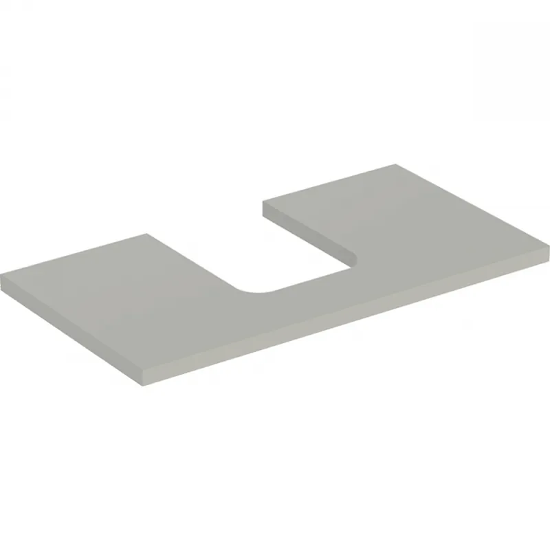 Geberit ONE mosdópult középső kivágással, pultra ültethető tálformájú mosdóhoz, 75x3x47cm, greige/matt bevonat 505.272.00.7Geberit Végkiárusítás
