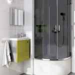 Olcsóbb Deate Funkia 90x90x170 cm-es negyedköríves zuhanykabin, grafit üveg KYP_453KDeante
