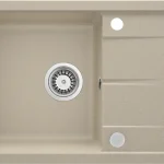 Deante LEDA 1 medencés csepptálcás gránit mosogató, homok ZRD_7113Deante Alacsony ár