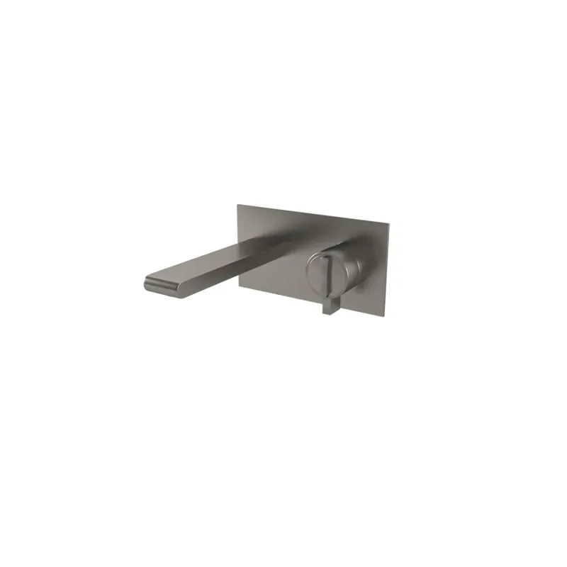 Exkluzív ajánlat Bugnatese Stone Termostatico termosztátos fali mosdócsaptelep 15,5 cm kifolyóval, klikk-klakk leeresztővel, szálcsiszolt nikkel 9352SCNSBugnatese