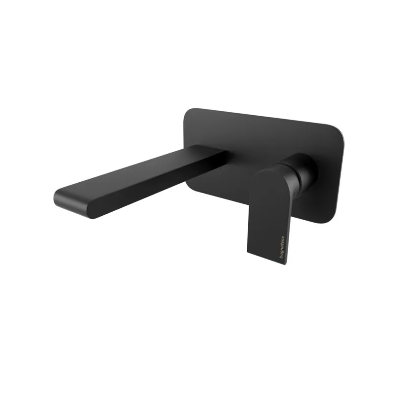 Bugnatese Simple fali mosdócsaptelep 15,5 cm kifolyóval klikk-klakk leeresztővel, matt fekete 6643SCNEBugnatese Outlet