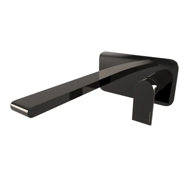 Bugnatese Simple fali mosdócsaptelep 21 cm kifolyóval klikk-klakk leeresztővel, fényes fekete/króm 6647SCCNLBugnatese Prémium