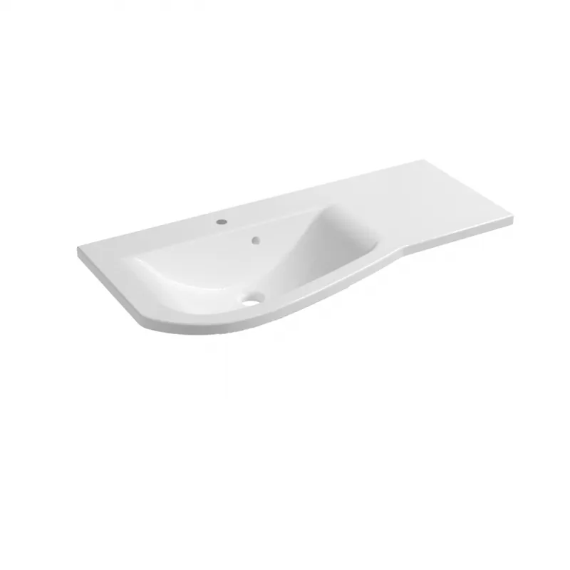 Roltechnik Opal 90x44,5 cm öntött műmárvány mosdó, balos UME-OP-90-92-LRoltechnik Végkiárusítás