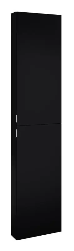 AREZZO design állószekrény 180x40x12,6 cm-es, 2 ajtós, matt fekete AR-168331Arezzo Design Szuper akció