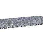 AREZZO design TERRAZZO márvány mosdópult 80x46x2 cm fekete matt AR-168815Arezzo Design Alacsony ár