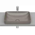 Biztonságos fizetés Roca Inspira SQUARE pultba építhető Fineceramic mosdó 55x37 cm, kávé A327534660Roca