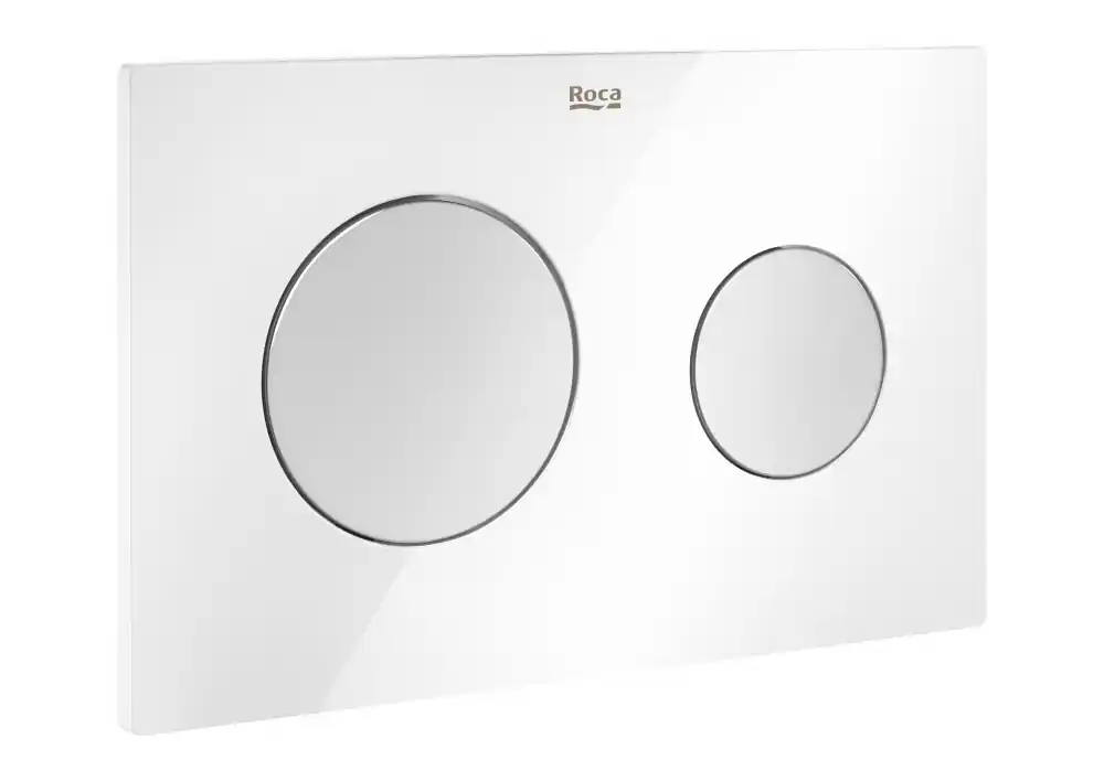 Roca PL10 DUAL kétmennyiséges nyomólap, fehér/matt króm A890089005Roca Gyors szállítás