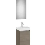 Roca Ona 40 cm-es fürdőszoba bútor mosdóval ledes tükörrel, sötét szilfa A851695511Roca Árengedmény