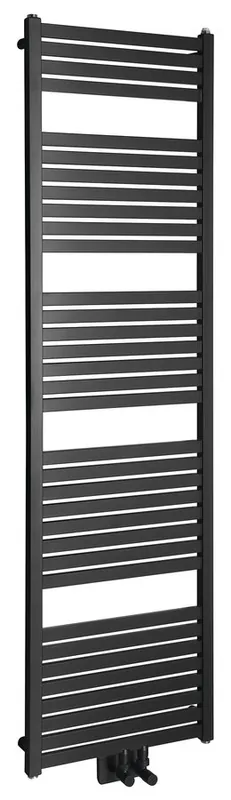 Biztonságos vásárlás Sapho AQUALINE TONDI 450x1690mm fürdőszobai radiátor középső bekötéssel, matt fekete DT446TAqualine