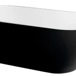 Outlet Sapho POLYSAN REDUTA 171x81 cm szabadon álló kád, fehér/fekete 71973Polysan