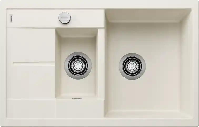 BLANCO METRA 6S COMPACT Silgranit mosogatótál dugókiemelővel, törtfehér 527114Blanco Végkiárusítás